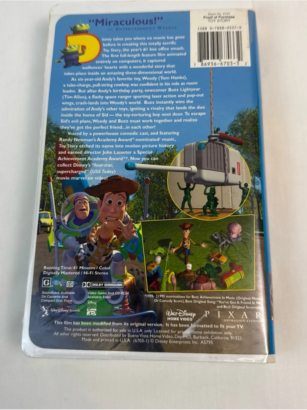 Disney Toy Story VHS